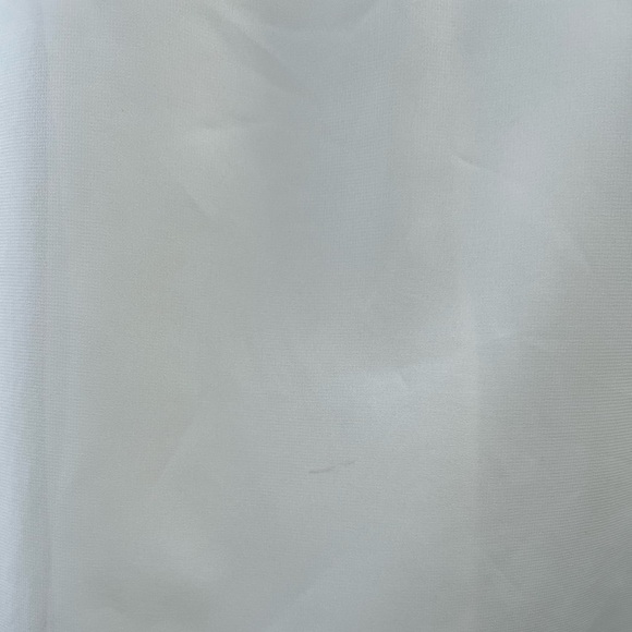 White Floral Embroidered Neckline Mini Shift Dress | Sleeveless & Silky | Small - Picture 7 of 9